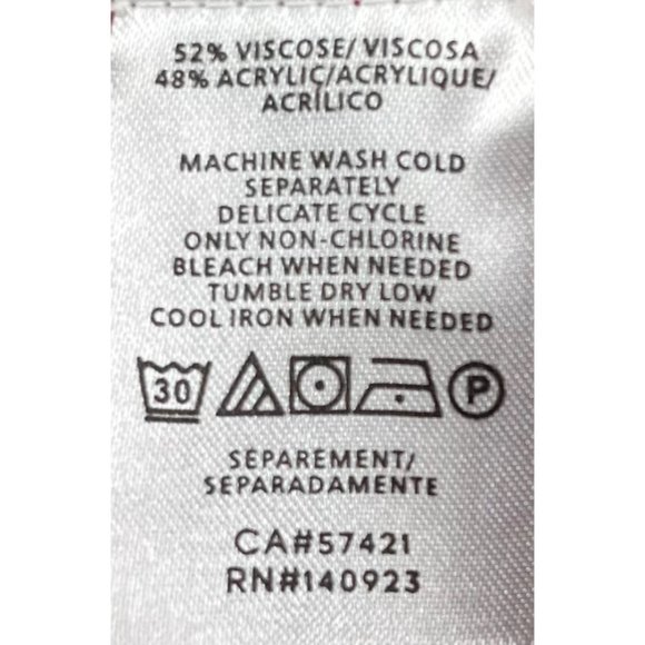 NWT LOFT Women's Size Large Red & White Crew Neck Sweater - Picture 5 of 5